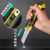 Factory direct supply of industrial rubber-coated utility knives wholesale, large size unpacking and unboxing magic tools, multi-functional wallpaper tool knives Application Scenario